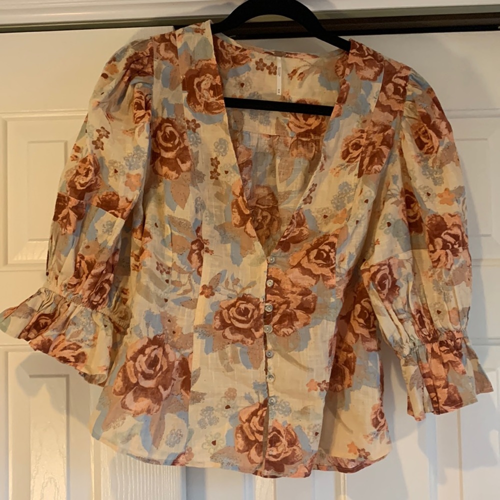 Free People - “I Found You” Floral Top